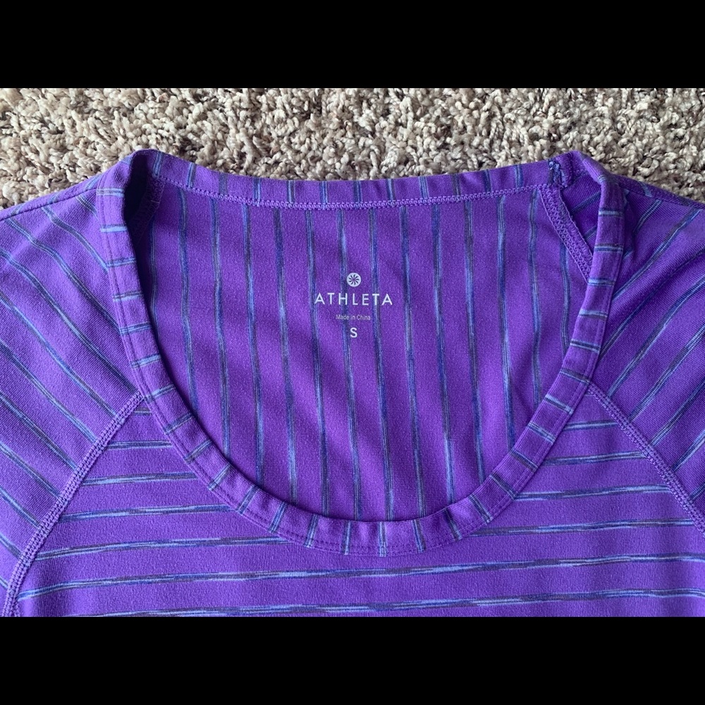 Athleta Long Sleeve Shirt Purple S - Picture 6 of 6